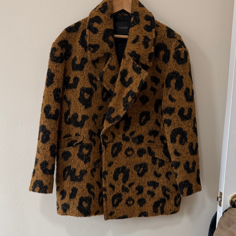 Scotch & Soda Brown and Black Teddy Jacket